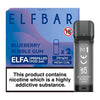 Elf Bar Elfa PreFilled Pod 2ml Nic Salt Prefilled Pod, Blueberry Bubble Gum Flavor