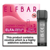 Elf Bar Elfa PreFilled Pod 2ml Nic Salt Prefilled Pod, Cherry Candy Flavor