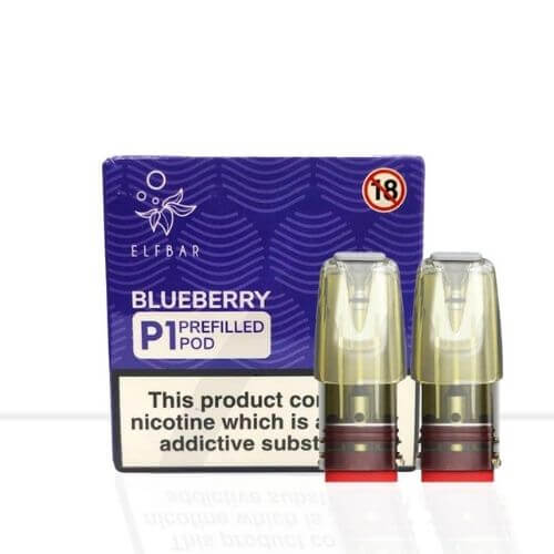 Elf Bar Mate P1 Pods Box of 10, Blueberry Flavor