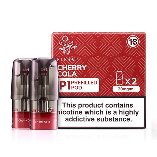 Elf Bar Mate P1 Pods Box of 10, Cherry Cola Flavor