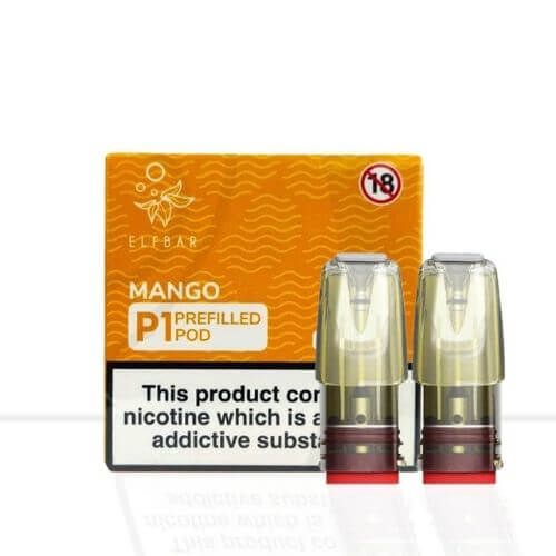 Elf Bar Mate P1 Pods Box of 10, Mango Flavor