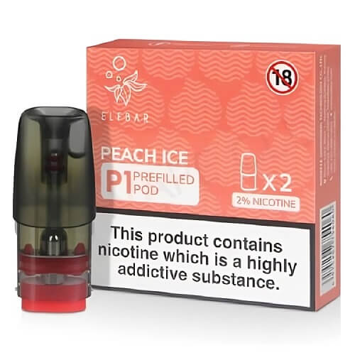 Elf Bar Mate P1 Pods Box of 10, Peach Ice Flavor