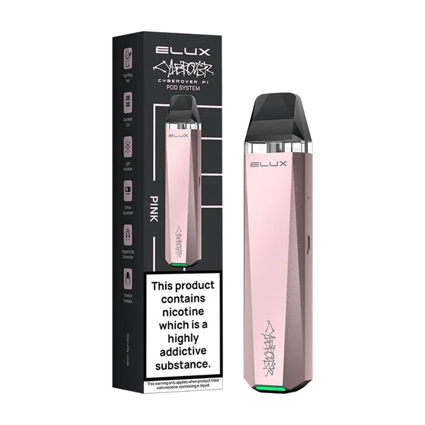 Elux Cyberover P1 Vape Pod Kit Free Delivery, Pink Flavor