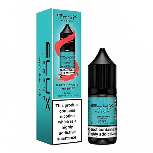 Elux Legend 10ml Nic SaltPack of 10, Blueberry Sour Raspberry Flavor
