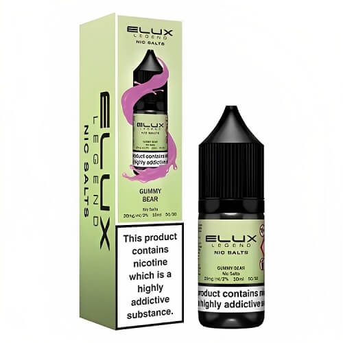 Elux Legend 10ml Nic SaltPack of 10, Gummy Bear Flavor