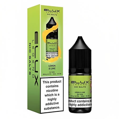 Elux Legend 10ml Nic SaltPack of 10, Lemon Lime Flavor