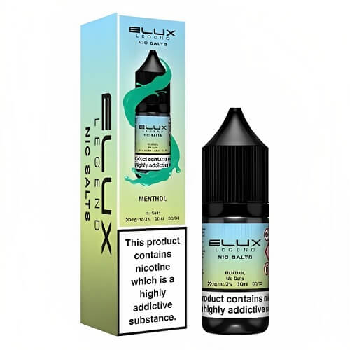 Elux Legend 10ml Nic SaltPack of 10, Menthol Flavor