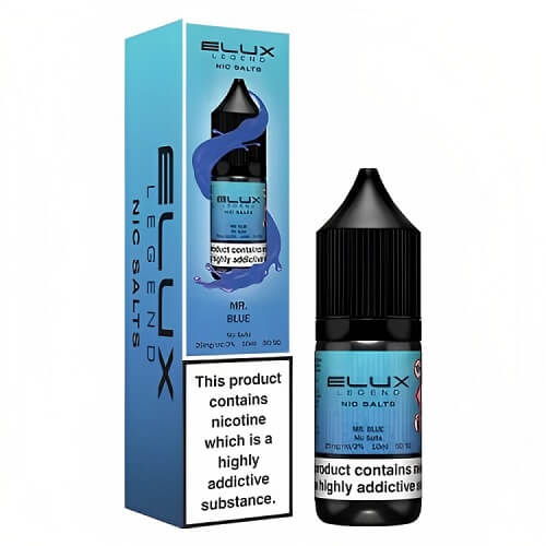 Elux Legend 10ml Nic SaltPack of 10, Mr Blue Flavor
