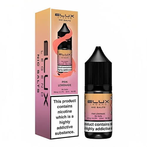 Elux Legend 10ml Nic SaltPack of 10, Pink Lemonade Flavor