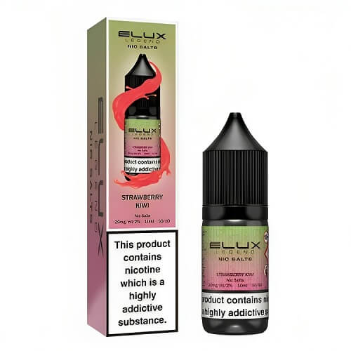 Elux Legend 10ml Nic SaltPack of 10, Strawberry Kiwi Flavor