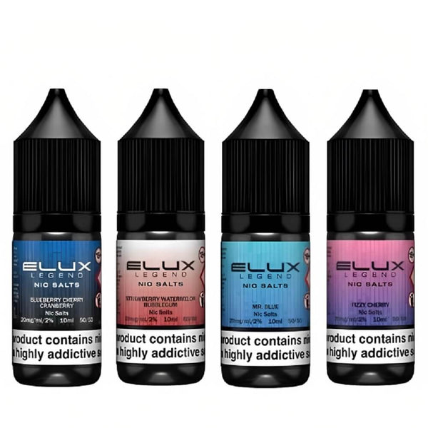 Elux Legend 10ml Nic SaltPack of 10, UK Vaper