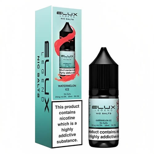 Elux Legend 10ml Nic SaltPack of 10, Watermelon Ice Flavor