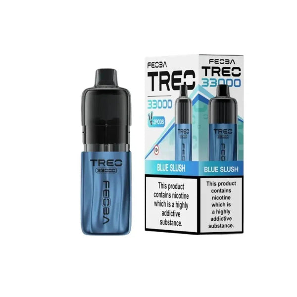 Feoba Treo 33k Puffs Pre-filled Pod Vape Kit, Blue Slush Flavor