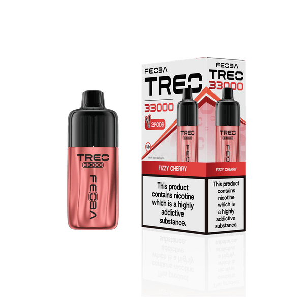 Feoba Treo 33k Puffs Pre-filled Pod Vape Kit, Fizzy Cherry Flavor