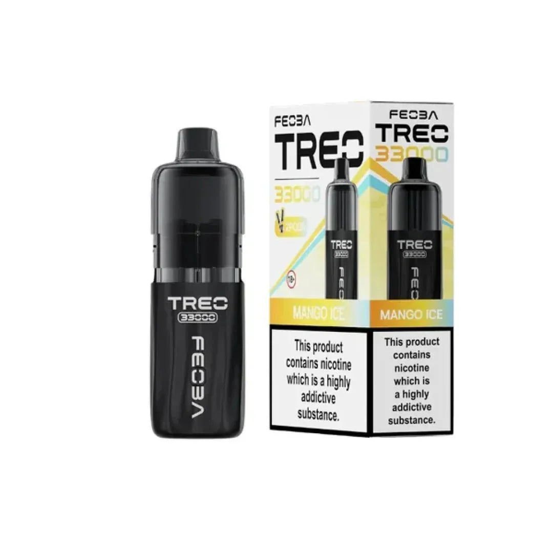 Feoba Treo 33k Puffs Pre-filled Pod Vape Kit, Mango Ice Flavor
