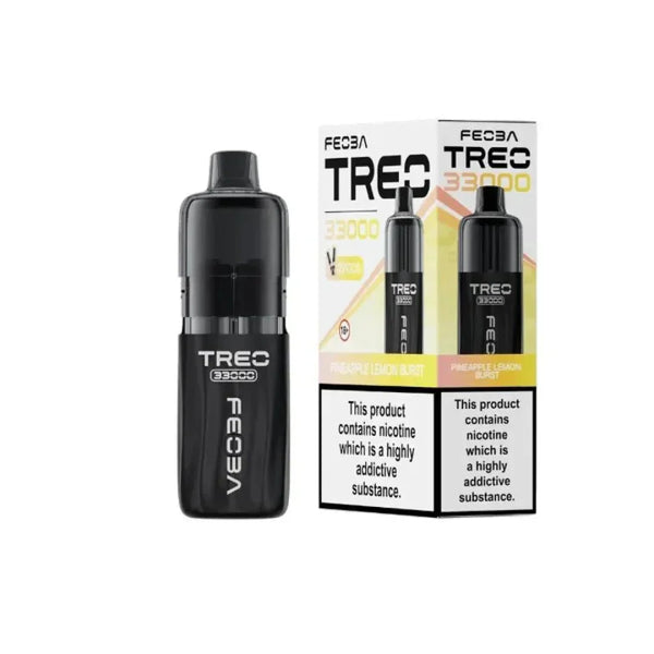 Feoba Treo 33k Puffs Pre-filled Pod Vape Kit, Pineapple Lemon Burst Flavor