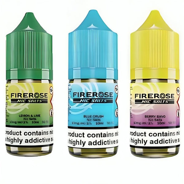 Firerose 5000 Puffs 10ml Nic Salt E-Liquid, Pack of 10, UK Vaper