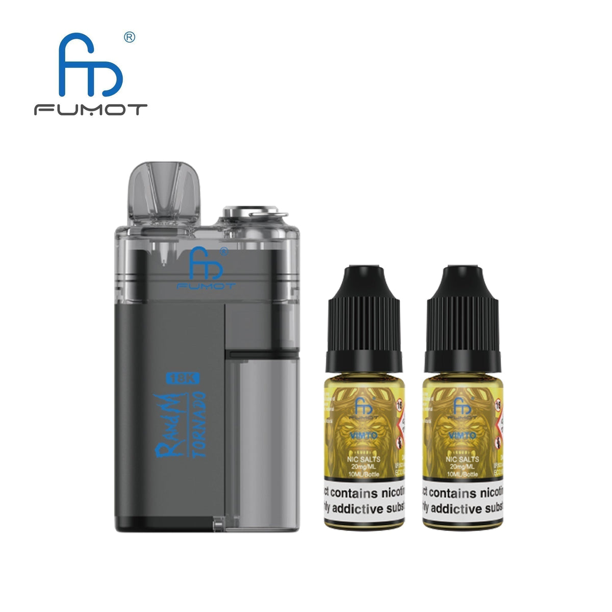 Fumot RandM Tornado 18K Puffs Prefilled Vape Pod Kit, Vimto Flavor