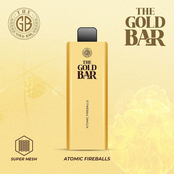 Gold Bar 4500 Puffs Prefilled Vape Puff Bar Pod Kit, Atomic Fireballs Flavor