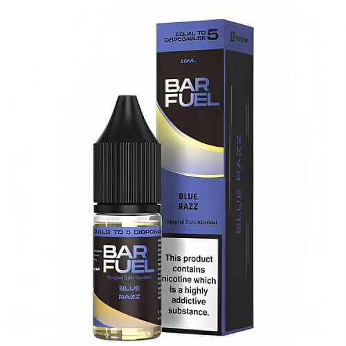 Hangsen Bar Fuel 10ml Nic Salt, Pack of 10, Blue Razz Flavor
