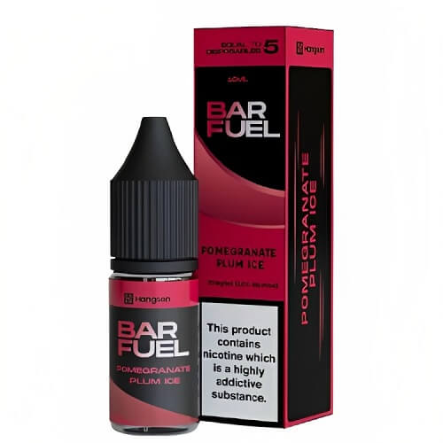 Hangsen Bar Fuel 10ml Nic Salt, Pack of 10, Pomegranate Plum Ice Flavor