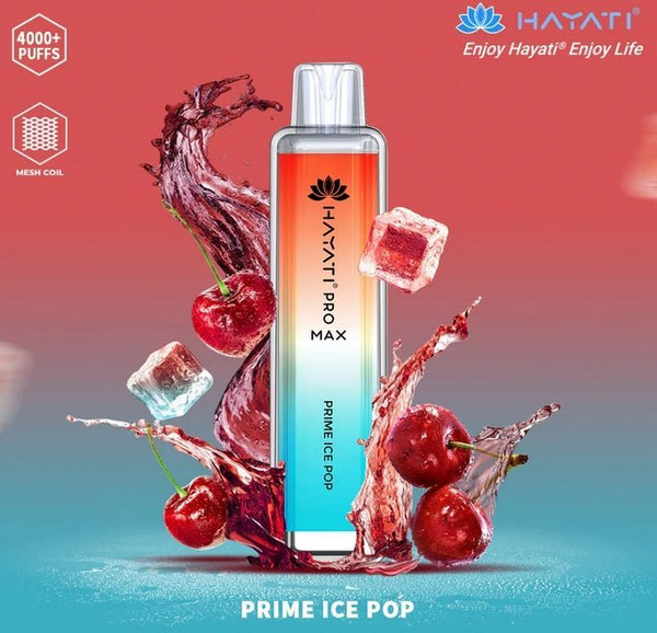 Hayati CrystalPro Max 4000 Puff Prefilled Vape Device, Prime Ice Pop Flavor