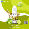 Hayati Pro Max 10ml Nic Salt E-Liquid - Pack of 10 Cola Lime Flavour - UKVaper
