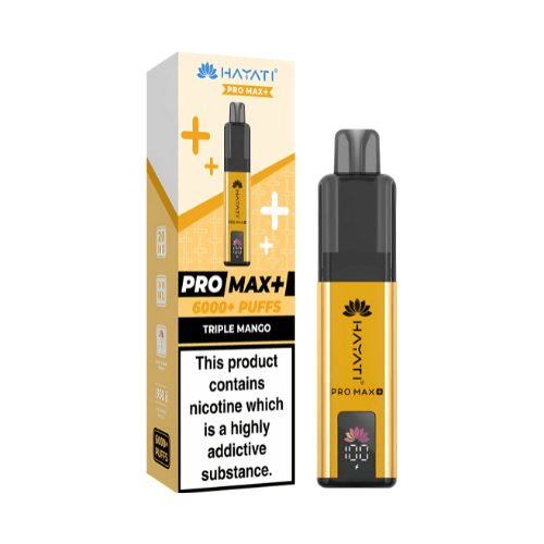 Hayati Pro Max Plus 6000 Disposable Vape Device 20mg , Triple Mango