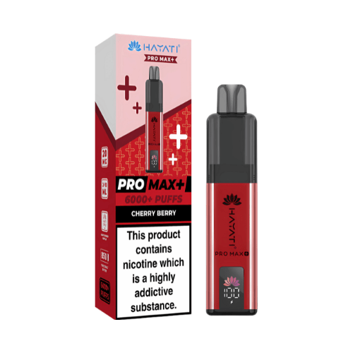 Hayati Pro Max Plus 6000 Disposable Vape Device 20mg , Cherry Berry