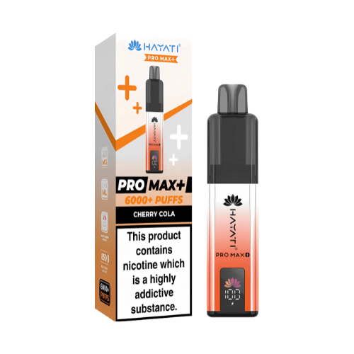 Hayati Pro Max Plus 6000 Disposable Vape Device20mg Box of 5 , Cherry Cola UK Vaper