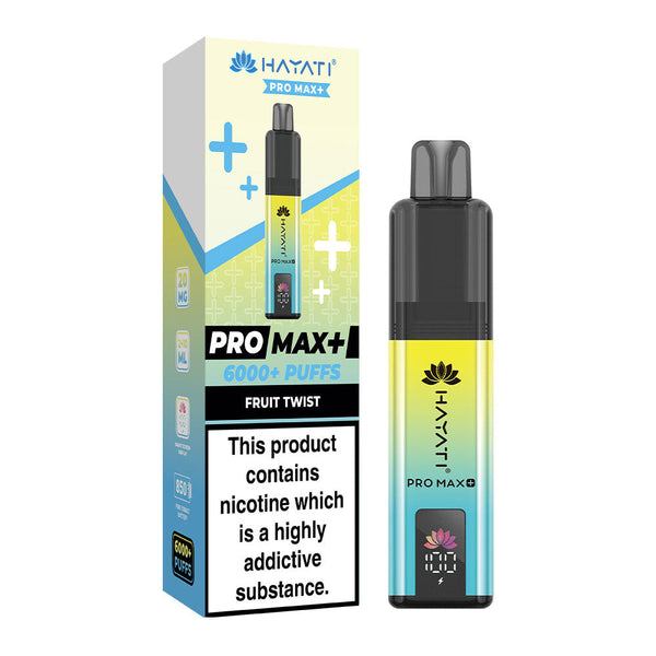 Hayati Pro Max Plus 6000 Puffs Pre Filled Pod Vape Kit, Fruitt Twist Flavor
