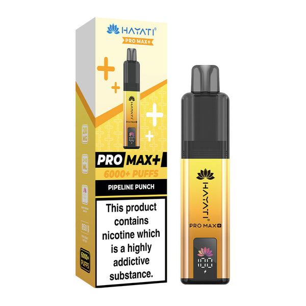 Hayati Pro Max Plus 6000 Puffs Pre Filled Pod Vape Kit, Pipeline Punch Flavor