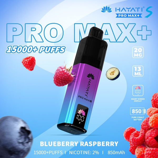 Hayati Pro Max S Plus 15K Pod Vape Kit Blueberry Raspberry - UK Vaper