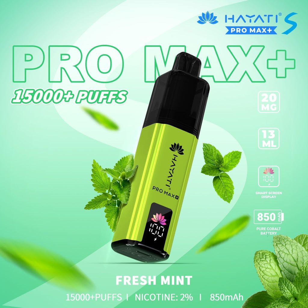 Hayati Pro Max S Plus 15K Pod Vape Kit Fresh Mint - UK Vaper