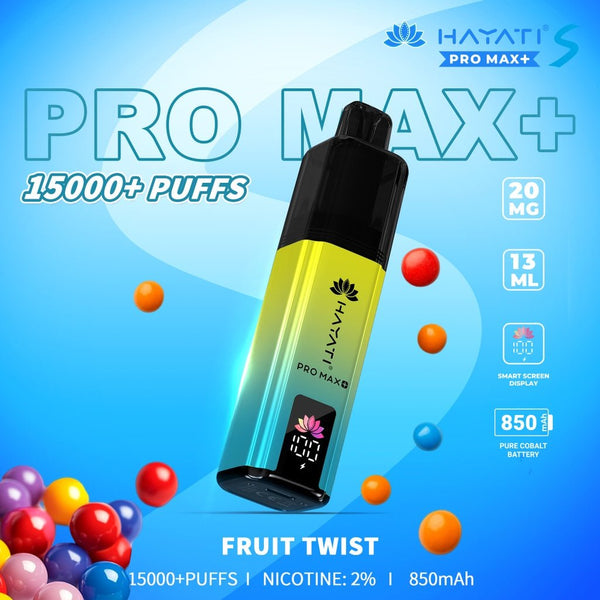 Hayati Pro Max S Plus 15K Pod Vape Kit Fruit Twist - UK Vaper