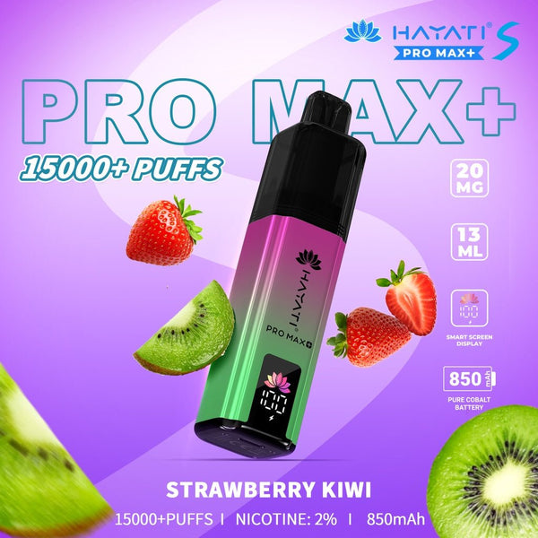 Hayati Pro Max S Plus 15K Pod Vape Kit Strawberry Kiwi - UK Vaper