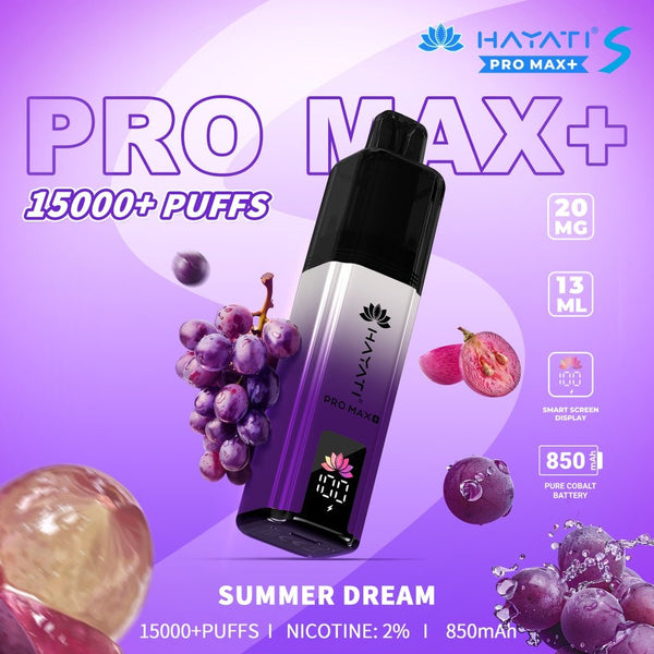 Hayati Pro Max S Plus 15K Pod Vape Kit Summer Dream - UK Vaper