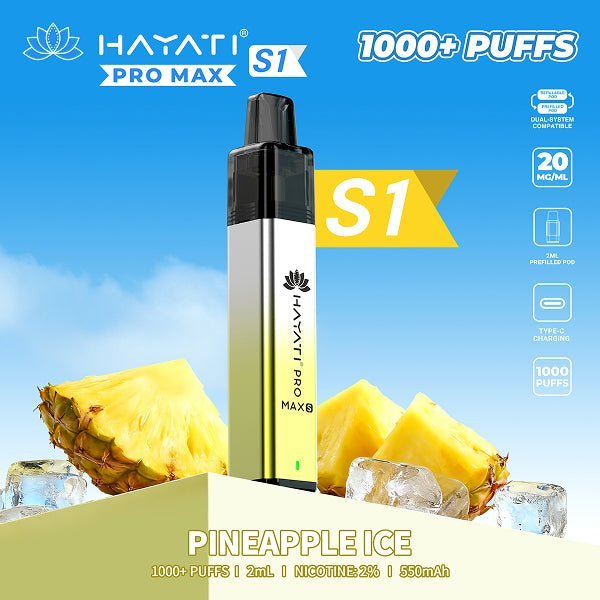 Hayati Pro Max S1 Prefilled Vape Box of 10 - option1