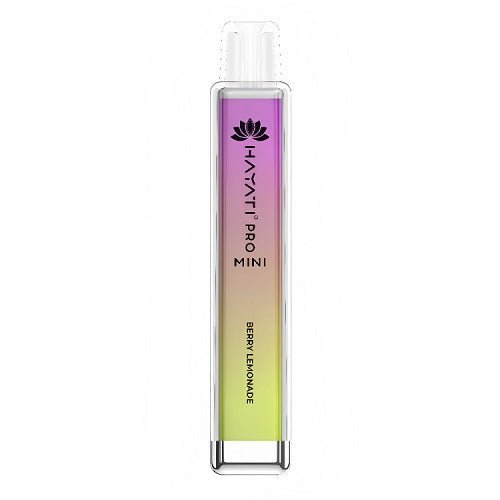 Hayati Pro Mini 600 Puffs Prefilled Device Box of 10, Berry Lemonade Flavor