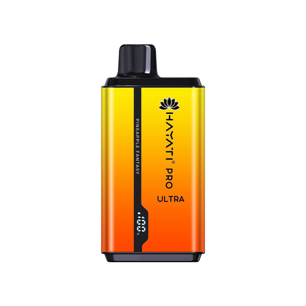 Hayati Pro Ultra 15000 Puffs Prefilled Vape Kit Device, Pineapple Fantasy Flavor