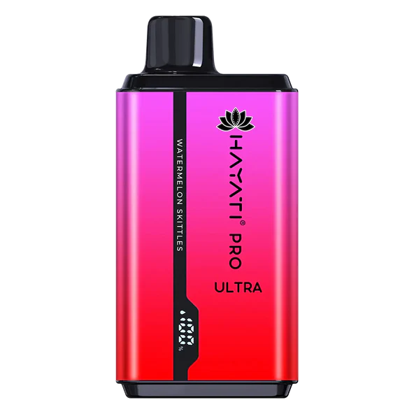 Hayati Pro Ultra 15000 Puffs Prefilled Vape Pod, Watermelon Skittles Flavor