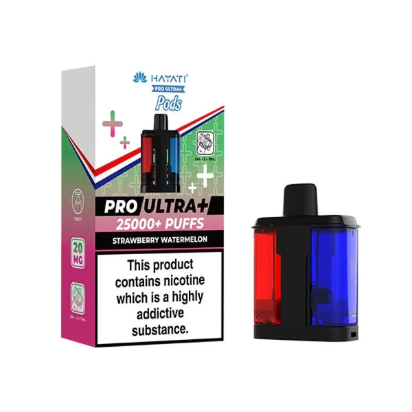 Hayati Pro Ultra Plus 25000 Prefilled Pods, Strawberry Watermelon Berries Flavor