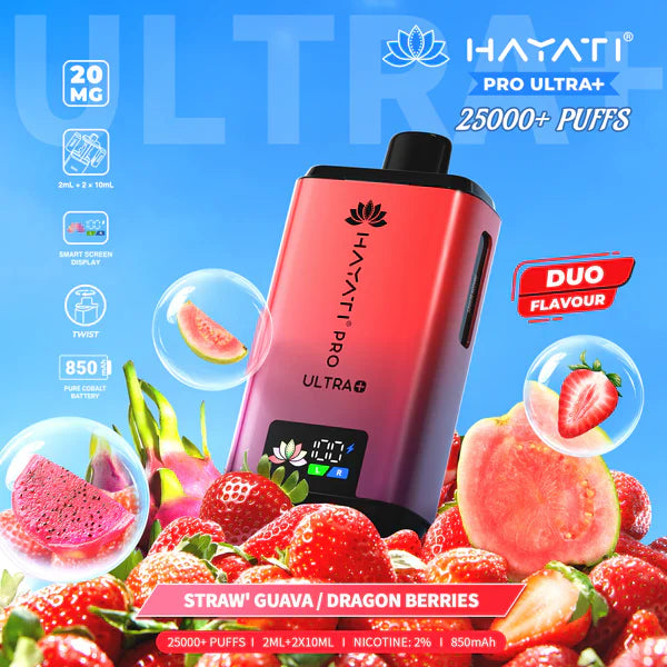 Hayati Pro Ultra Plus 25000 Prefilled Pod Kit, Dragon Berries Flavor
