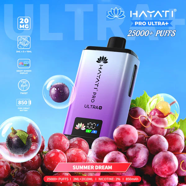 Hayati Pro Ultra Plus 25000 Prefilled Pod Kit, Summer Dream Flavor