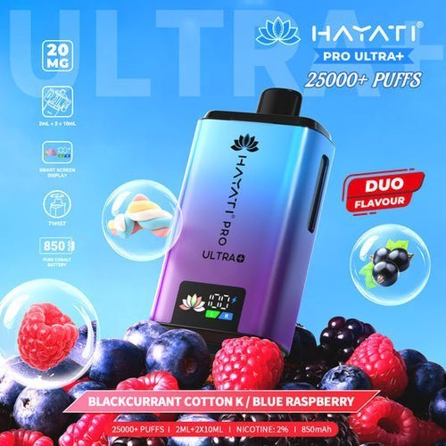 Hayati Pro Ultra Plus 25k Disposable Vape Box of 10 - Vape & Candy Wholesale