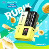 Hayati Rubik 7000 Puffs Replaceable Vape Kit, Banana Ice Flavor