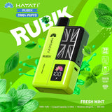 Hayati Rubik 7000 Puffs Replaceable Vape Kit, Fresh Mint Flavor