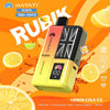 Hayati Rubik 7000 Puffs Pre Filled Vape Kit Pack of 5, Lemon Cola Ice Flavor