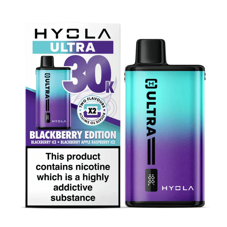 Hyola Ultra 30000 Puffs Prefilled Vape Pod Kit 20MG, Blackberry Edition