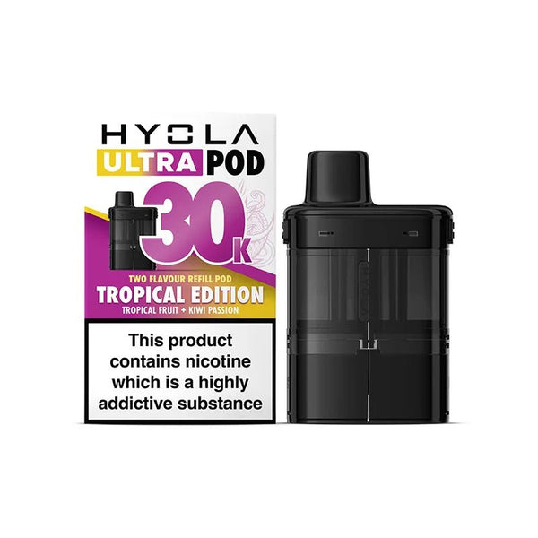 Hyola Ultra 30000 Puffs Prefilled Vape Pods Pack of 5, Tropical Edition